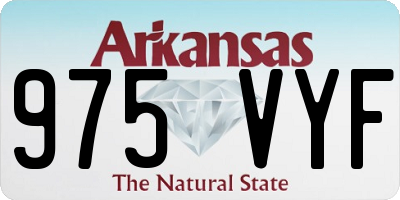 AR license plate 975VYF