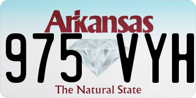 AR license plate 975VYH
