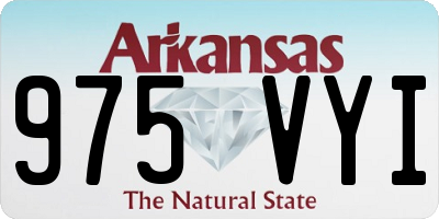 AR license plate 975VYI