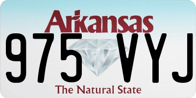 AR license plate 975VYJ