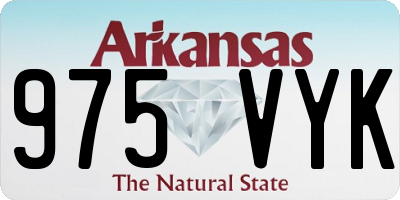 AR license plate 975VYK