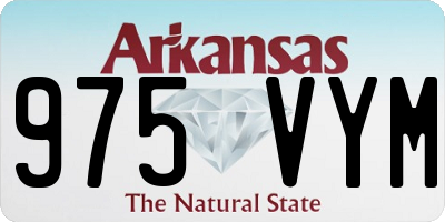 AR license plate 975VYM