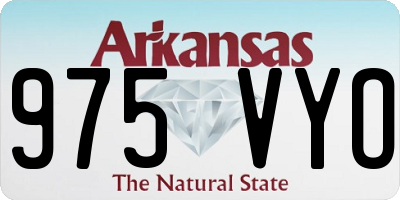 AR license plate 975VYO