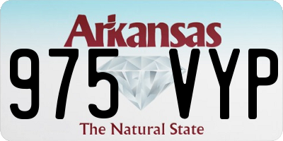 AR license plate 975VYP