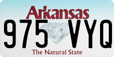 AR license plate 975VYQ