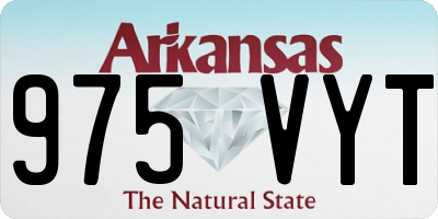 AR license plate 975VYT