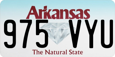 AR license plate 975VYU