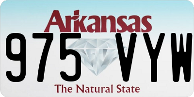 AR license plate 975VYW