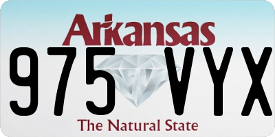 AR license plate 975VYX
