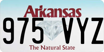 AR license plate 975VYZ