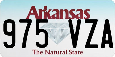 AR license plate 975VZA