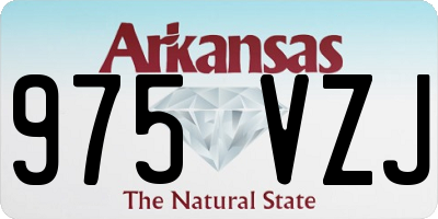 AR license plate 975VZJ