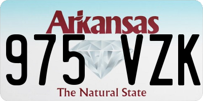 AR license plate 975VZK