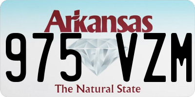 AR license plate 975VZM