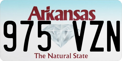 AR license plate 975VZN