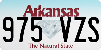 AR license plate 975VZS