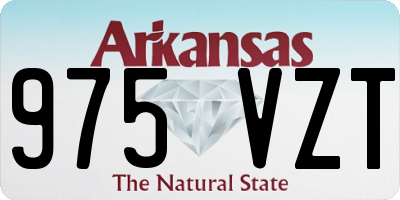 AR license plate 975VZT