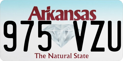 AR license plate 975VZU