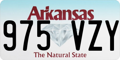 AR license plate 975VZY