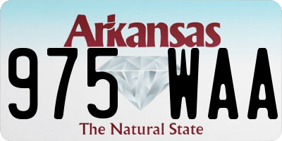 AR license plate 975WAA