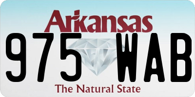 AR license plate 975WAB