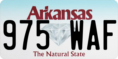 AR license plate 975WAF