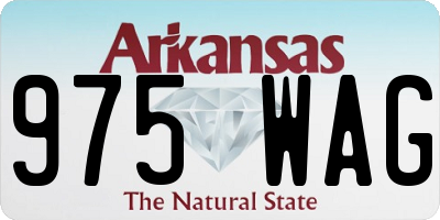 AR license plate 975WAG