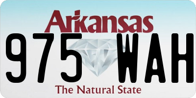 AR license plate 975WAH