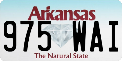 AR license plate 975WAI