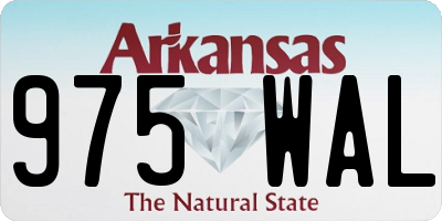AR license plate 975WAL
