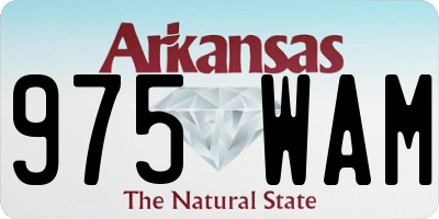 AR license plate 975WAM