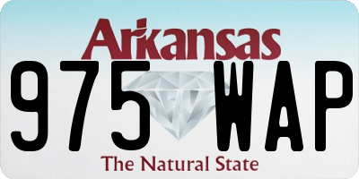 AR license plate 975WAP