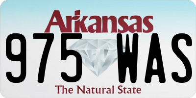 AR license plate 975WAS