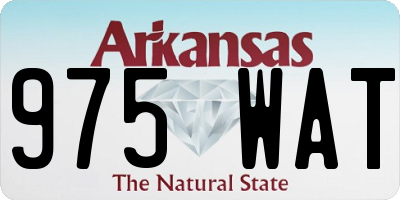AR license plate 975WAT