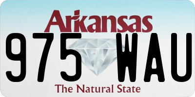 AR license plate 975WAU