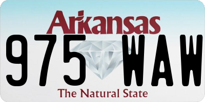 AR license plate 975WAW