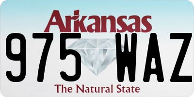 AR license plate 975WAZ