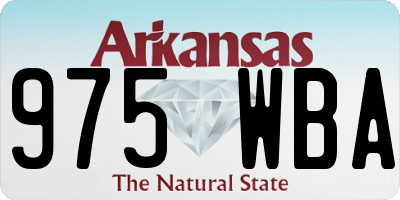 AR license plate 975WBA