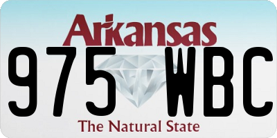 AR license plate 975WBC
