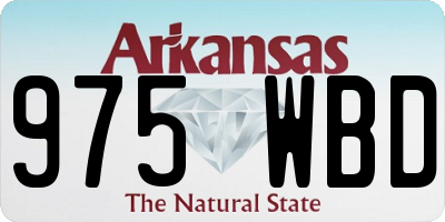 AR license plate 975WBD