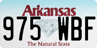 AR license plate 975WBF