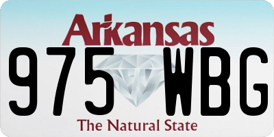 AR license plate 975WBG
