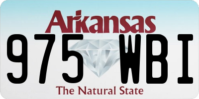 AR license plate 975WBI