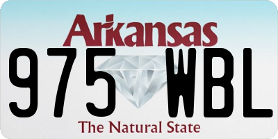 AR license plate 975WBL