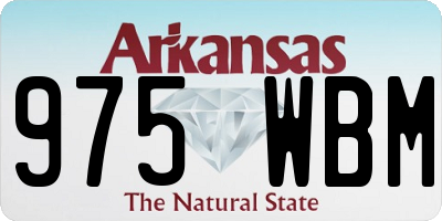 AR license plate 975WBM