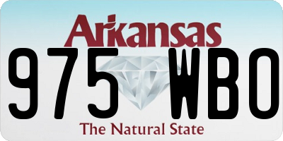 AR license plate 975WBO