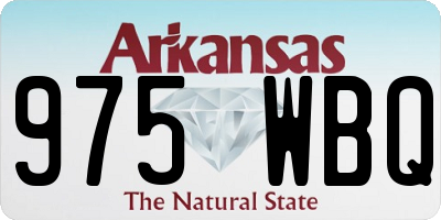 AR license plate 975WBQ