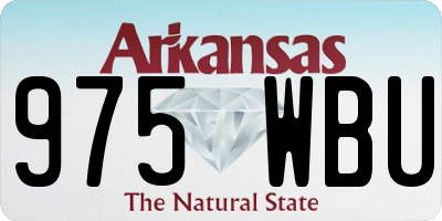 AR license plate 975WBU