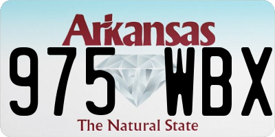 AR license plate 975WBX