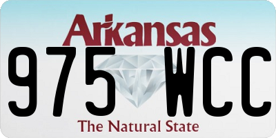 AR license plate 975WCC